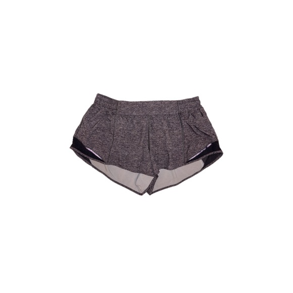 Lululemon Hotty Hot Short II 2.5in Lux Multi Black/Heathered Black - Size 10 - Picture 1 of 15